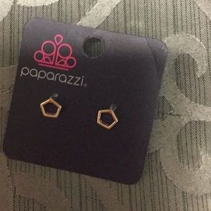 Silver and gold earrings